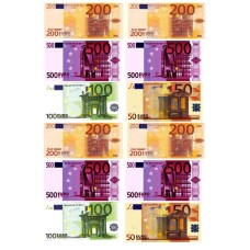 3100EuroA5 bancnote Euro 500 200 100 50 imagine comestibiladin vafa 20x15cm